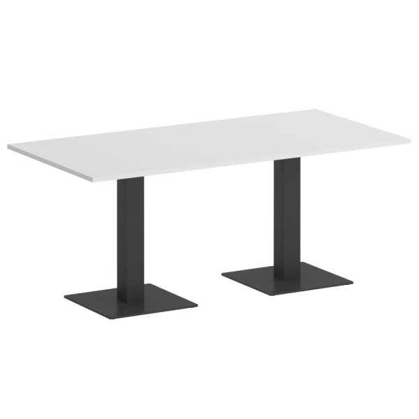 Home Office Стол прямоугольный VR.SP-5-180.2 Белый Бриллиант/Металл Антрацит 1800*900*753 Home Office Стол прямоугольный VR.SP-5-180.2 Белый Бриллиант/Металл Антрацит 1800*900*753