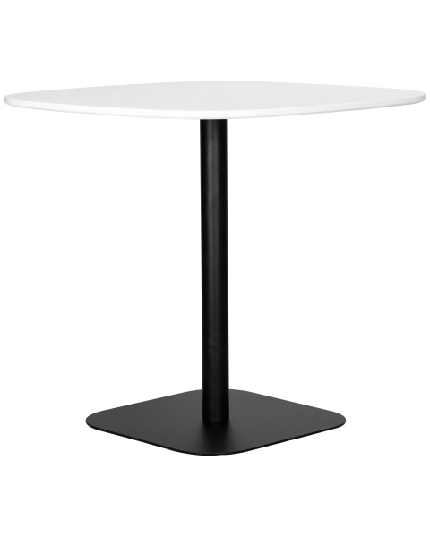 Стол обеденный DOBRIN OTIS (белая столешница, черное основание)