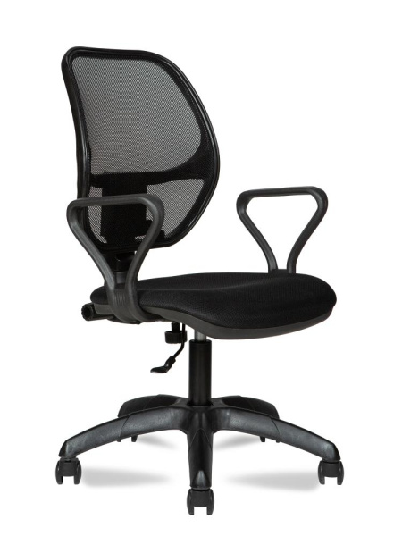 Кресло для персонала Марс new gtpp спинка сетка черная/сиденье сетка черная