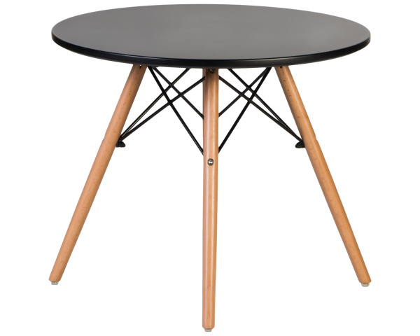 Стол журнальный DOBRIN SHELLEY (ножки светлый бук, цвет чёрный)