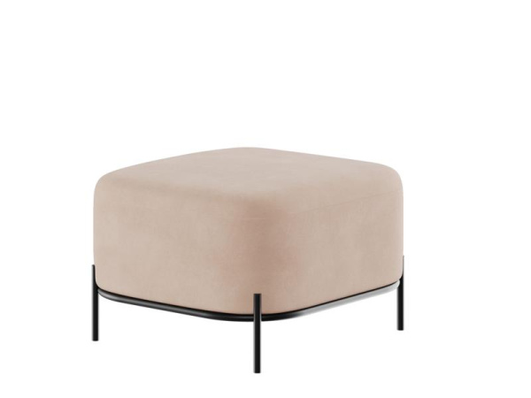 Jive Диван одноместный без спинки JVE-3 Velutto 65/Металл Черный 670*720*480