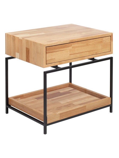 Тумба прикроватная KARIN, черный, дуб Тумба прикроватная KARIN, черный, дуб