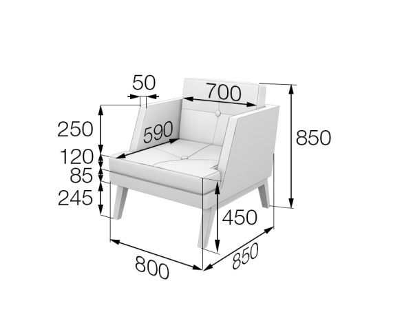 MVK19320 Кресло Bev1-2 Kiton beige MVK19320 Кресло Bev1-2 Kiton beige