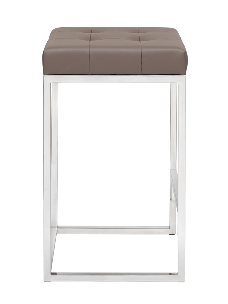 Стул полубарный SOHO, н/ж сталь, экокожа UMBRA