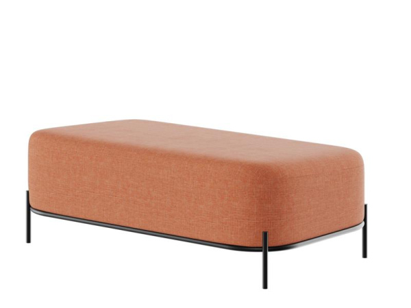 Jive Диван двухместный без спинки JVE-4 Romeo 08/Металл Черный 1250*720*480