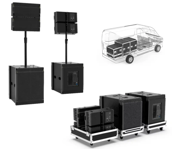 Мобильный комплект Pacific Intrend ILS-PAC-MOBSET42-FC Состав: 4 шт ILS-PAC-110-FC, 2 шт IILS-PAC-S18A-FC, набор стоек и кабелей