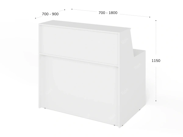 UNITY РРП3-7-9-B Прямой блок ресепшн с полкой 70-90 900х700х1250
