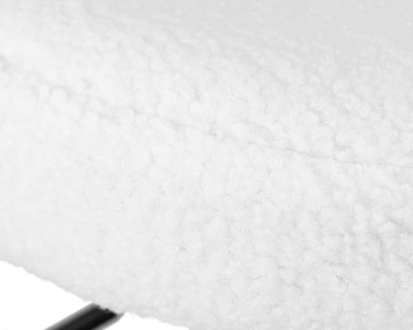 Табурет барный DOBRIN TEDDY BLACK (белый букле (13)) Табурет барный DOBRIN TEDDY BLACK (белый букле (13))