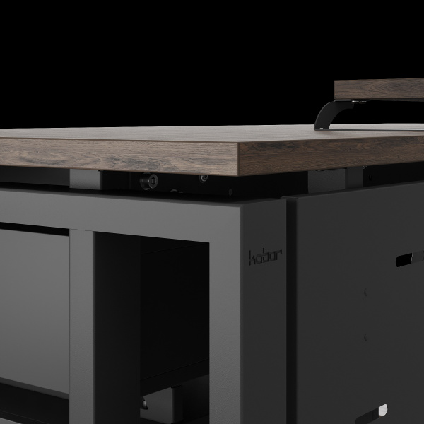 Стол компьютерный Kobor KTS2-80/60 black/charlston Стол компьютерный Kobor KTS2-80/60 black/charlston