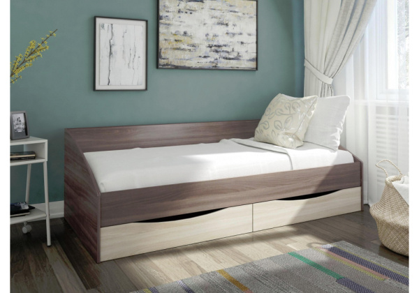 Кровать Классика шимо темный / шимо светлый Кровать Классика шимо темный / шимо светлый