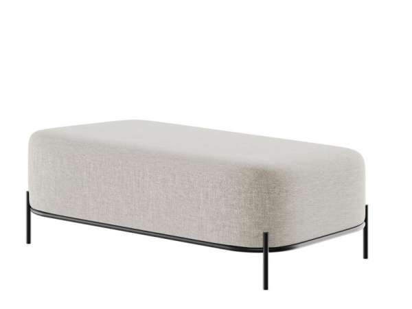 Jive Диван двухместный без спинки JVE-4 Сан 02/Металл Черный 1250*720*480