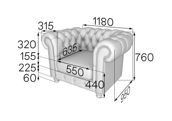 MVK16182 Кресло ChL1 Ecotex black MVK16182 Кресло ChL1 Ecotex black