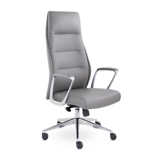 Кресло для руководителя UTFC Бремен М-123 алюминий (серый)