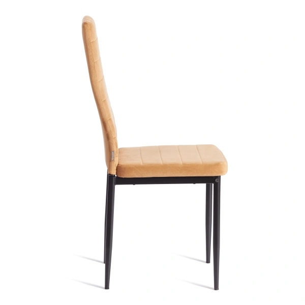 Стул Easy (mod. JSC02-1) металл, флок, 41 х 52 х 96 см, brown (золотисто - коричневый) HLR12 / черный Стул Easy (mod. JSC02-1) металл, флок, 41 х 52 х 96 см, brown (золотисто - коричневый) HLR12 / черный