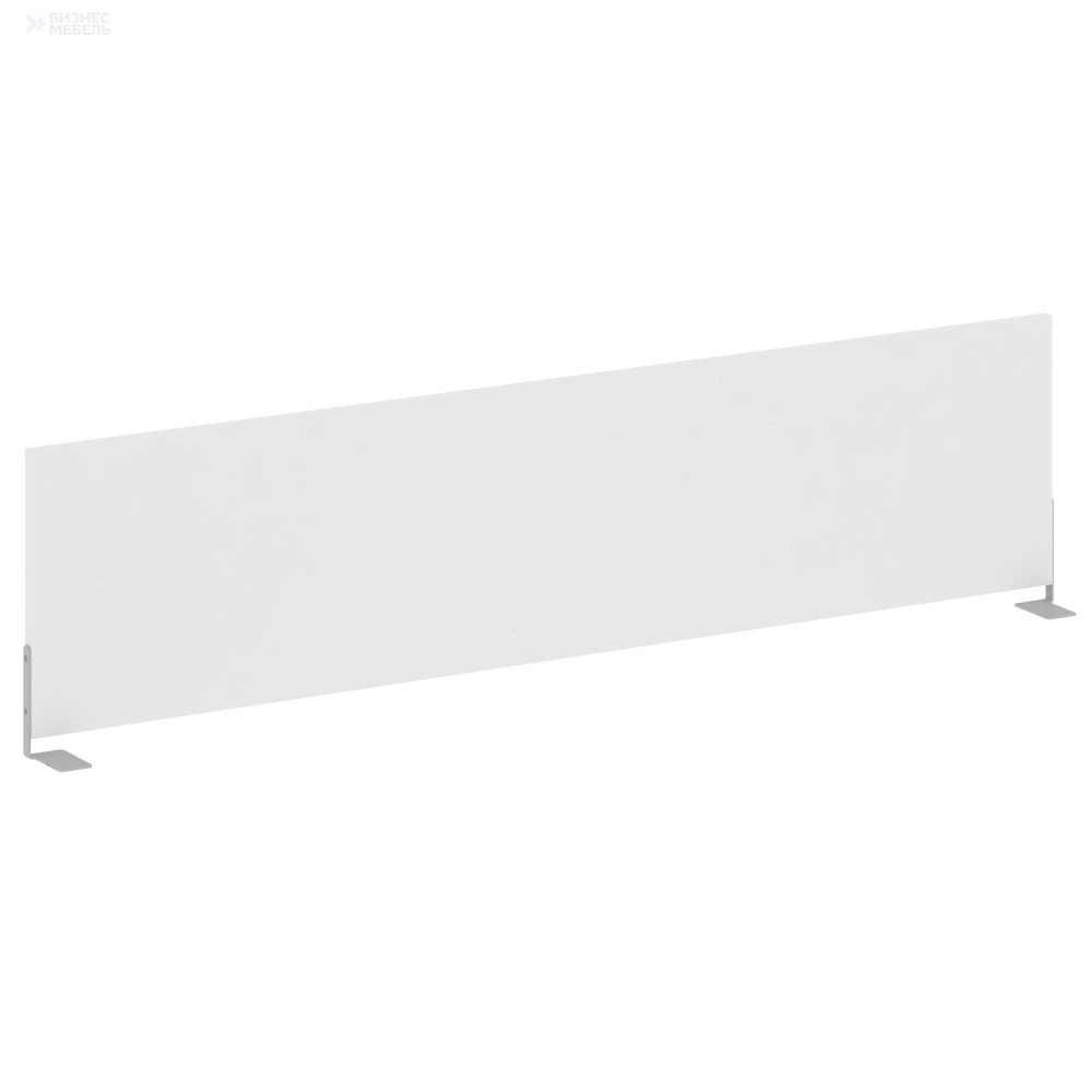 Metal System Экран для стола боковой Б.ЭКР-147 Белый/Металл Серый 1475x348x18