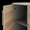 Шкаф распашной Kobor HR/2-90/60/M aluminum/natural Шкаф распашной Kobor HR/2-90/60/M aluminum/natural