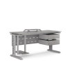 Стол офисный Kobor L2-80/80 aluminum/chicago