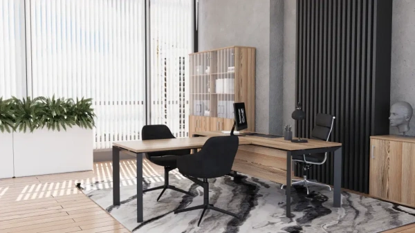 Кабинет руководителя Аргентум-МП Дуб сафари/Антрацит