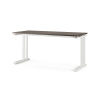 Стол офисный Kobor L1-120/80 white/charlston