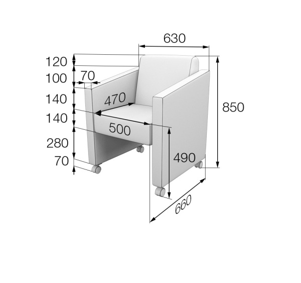 MVK27940 Кресло Bella Ecotex black MVK27940 Кресло Bella Ecotex black