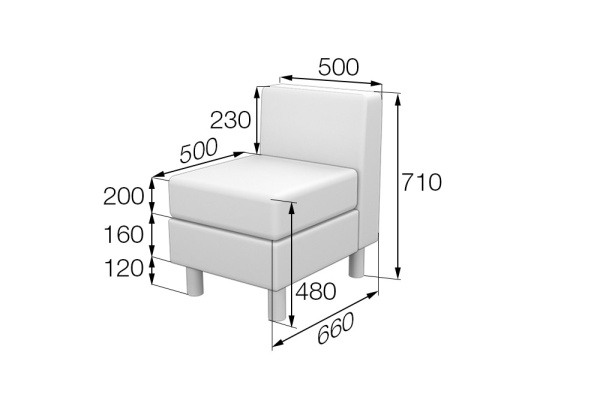 Домино. Модуль 1-местный. Ecotex 3001. Домино. Модуль 1-местный. Ecotex 3001.