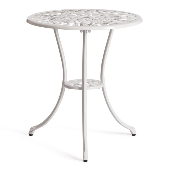 Комплект Secret De Maison Waltz of flowers (стол +2 стула) алюминиевый сплав, D60/H67, 52Х40Х89см, butter white Комплект Secret De Maison Waltz of flowers (стол +2 стула) алюминиевый сплав, D60/H67, 52Х40Х89см, butter white