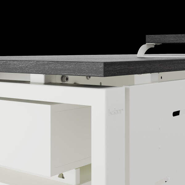 Стол офисный Kobor TS1-100/80 white/wood Стол офисный Kobor TS1-100/80 white/wood