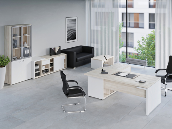 Кабинет руководителя Zion дуб шамони светлый Кабинет руководителя Zion дуб шамони светлый