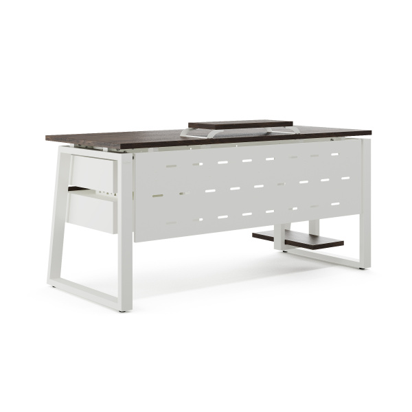 Стол компьютерный Kobor KTS1-80/60 white/charlston Стол компьютерный Kobor KTS1-80/60 white/charlston
