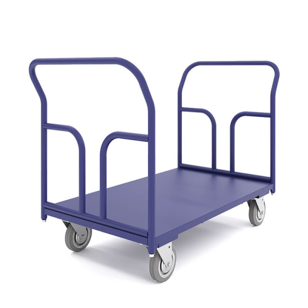 Тележка платформенная с двумя ручками ТПД 8 (700х1000) г/п550кг.200 серая резина Тележка платформенная с двумя ручками ТПД 8 (700х1000) г/п550кг.200 серая резина