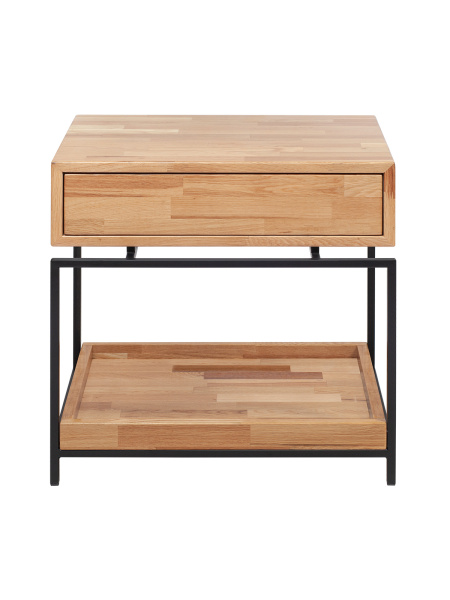 Тумба прикроватная KARIN, черный, дуб Тумба прикроватная KARIN, черный, дуб