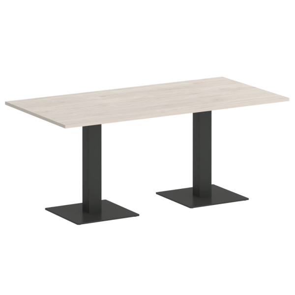 Home Office Стол прямоугольный VR.SP-5-180.2 Денвер Светлый/Металл Антрацит 1800*900*753
