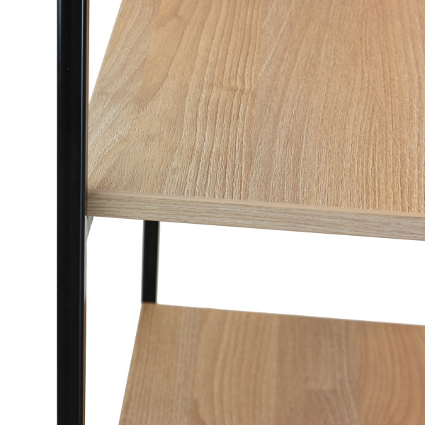 Стеллаж ALTO, черный, ЛДСП Робиния, 45x30x145 Стеллаж ALTO, черный, ЛДСП Робиния, 45x30x145