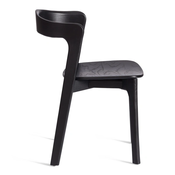 Стул ASGARD (mod.XMS-CB3027) дерево вяз, 48х43х76 см, черный