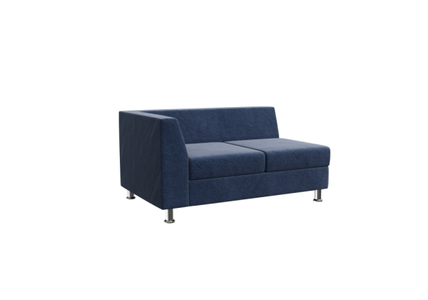 Prime Секция с подлокотником двухместная правая PR.SP-2 (R) Kardif 028 1300х770х720