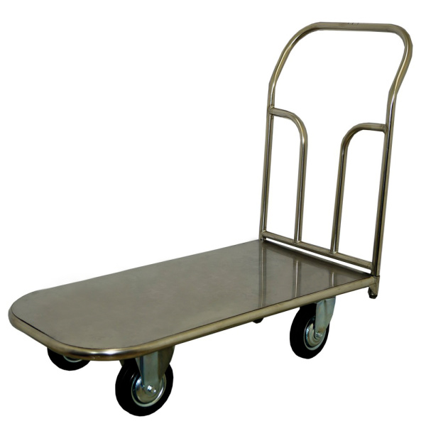 Тележка платформенная из нержавеющей стали ТП НЖ 3 (600х1000) г/п 400 кг.160 черная резина Тележка платформенная из нержавеющей стали ТП НЖ 3 (600х1000) г/п 400 кг.160 черная резина