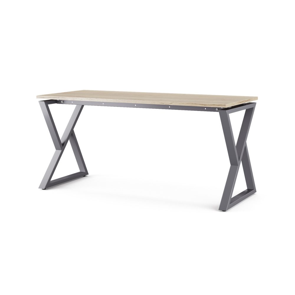 Стол офисный Kobor W-80/80 graphite/natural