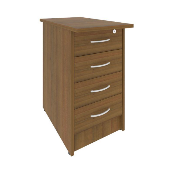 Riva Тумба приставная с фолдингом (4 ящика, с замком) А.ТП-4.2F-S Орех Гварнери 412x720x750