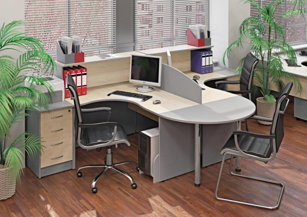 Мебель для персонала Riva Клен Металлик NEW Мебель для персонала Riva Клен Металлик NEW