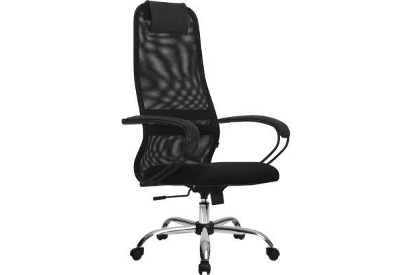 Кресло МЕТТА Su-b-8 подлокотник 130, основание 003, черный