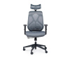 Кресло офисное / Имидж / черный пластик / серая сетка / серая ткань Кресло офисное / Имидж / черный пластик / серая сетка / серая ткань