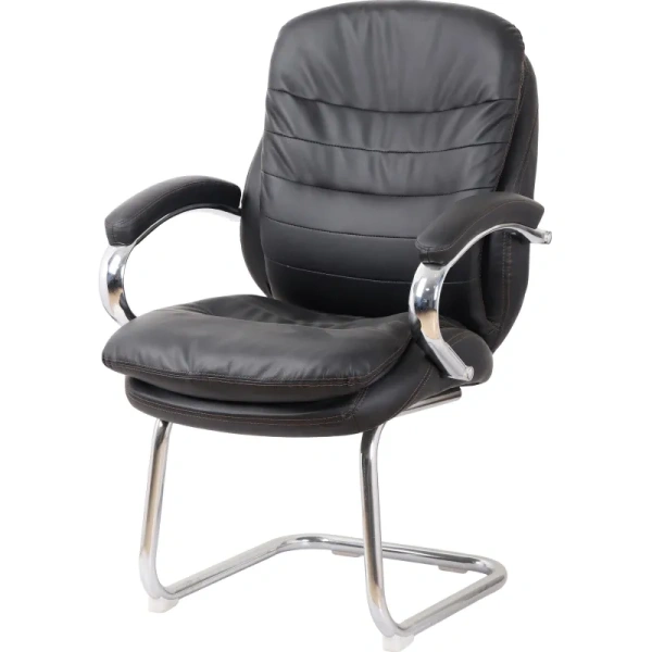 Конференц-кресло BN_SH_EChair-515V PU кожзам черный, хром