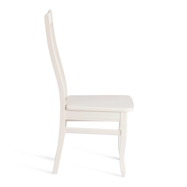 Стул DOLCE жёсткое сидение бук, мдф, 40х46х100см, Ivory white Стул DOLCE жёсткое сидение бук, мдф, 40х46х100см, Ivory white