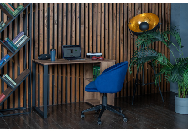 Офисная мебель Битти Лофт 116х60х75 дуб делано темный / черный матовый Офисная мебель Битти Лофт 116х60х75 дуб делано темный / черный матовый