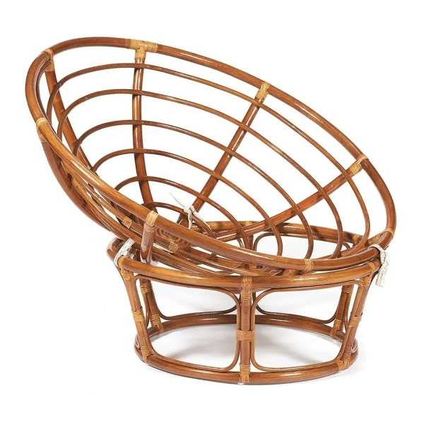 Кресло PAPASAN/ПАПАСАН 23/01 W /с подушкой/ диаметр подушки 129 см, 115х101х104 см, Pecan (орех), ткань Старт