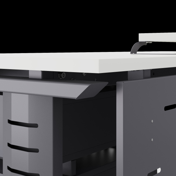 Стол офисный Kobor L2-100/60 graphite/premium Стол офисный Kobor L2-100/60 graphite/premium