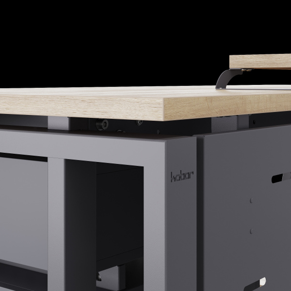 Стол офисный Kobor TS2-80/60 graphite/natural Стол офисный Kobor TS2-80/60 graphite/natural