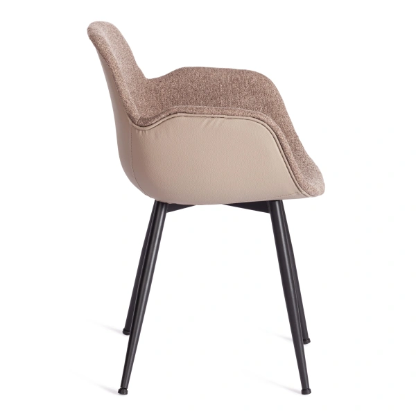Кресло VALENTINO (mod. PC45-2) / 1 шт. в упаковке металл/экокожа/ткань, 55 х 58 х 81 см, Brown (коричневый)/чёрный Кресло VALENTINO (mod. PC45-2) / 1 шт. в упаковке металл/экокожа/ткань, 55 х 58 х 81 см, Brown (коричневый)/чёрный