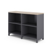 Шкаф открытый Kobor HO/2-120/60/M graphite/natural Шкаф открытый Kobor HO/2-120/60/M graphite/natural