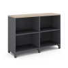 Шкаф открытый Kobor HO/2-120/60/M graphite/natural Шкаф открытый Kobor HO/2-120/60/M graphite/natural